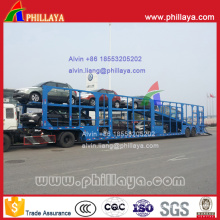 8 Cars Carrier 2-Axled Car Carrying Semi Truck Trailer